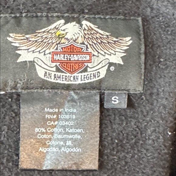 Harley-Davidson Black Women's Zip-Up heavy Hoodie size small - Picture 7 of 8